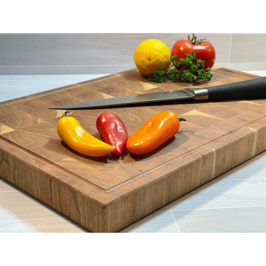 Butcher Block, Cutting Board, Cherry wood - Rock Woodworks